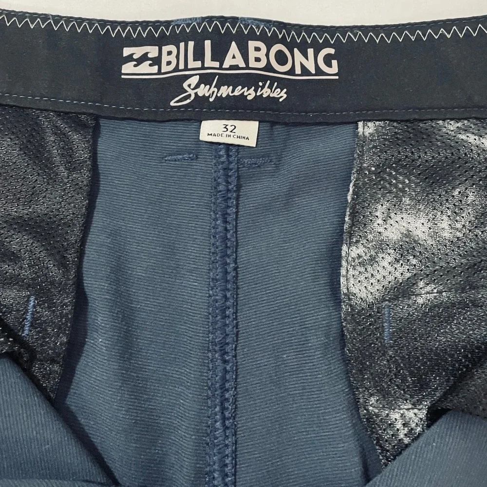 Billabong Submersibles Crossfire Hybrid Shorts Navy Blue Mens 32 Walkshorts